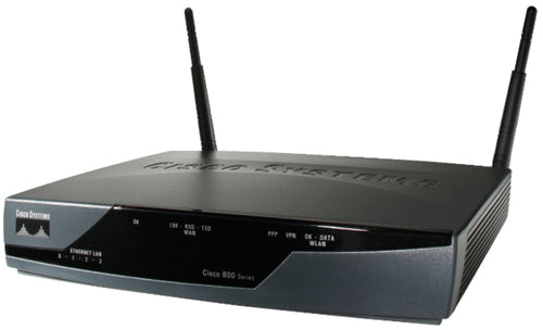 Cisco 871, Refurbished wireless router Fast Ethernet 4G Black
