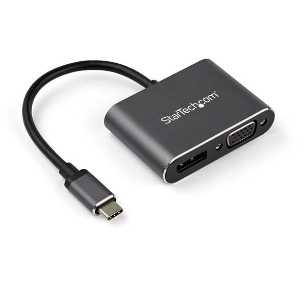 CDP2DPVGA - StarTech.com 2-IN-1 USB-C MULTIPORT VIDEO ADAPTER TO DISPLAYPORT 1.2 OR VGA - 4K 60HZ DP 1.2