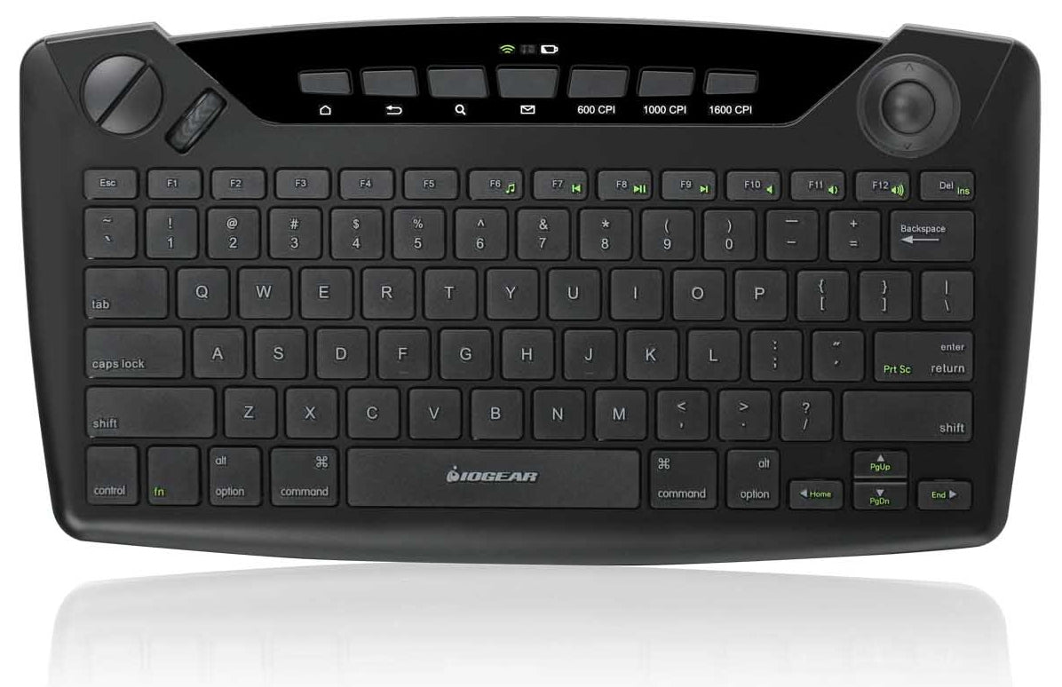 GKB635W - iogear WIRELESS SMART TV KEYBOARD W/TRACKBALL