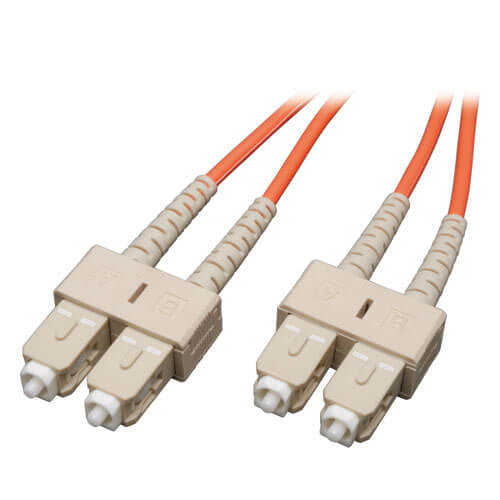 Tripp Lite Multimode Fiber Optics 30-m (100-ft.) Duplex MMF 50/125 Patch Cable, SC/SC fiber optic cable 1181.1" (30 m) Orange