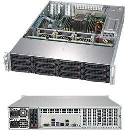 Supermicro SuperStorage Server 5029P-E1CTR12L Intel C622 LGA 3647 (Socket P) Rack (2U) Black