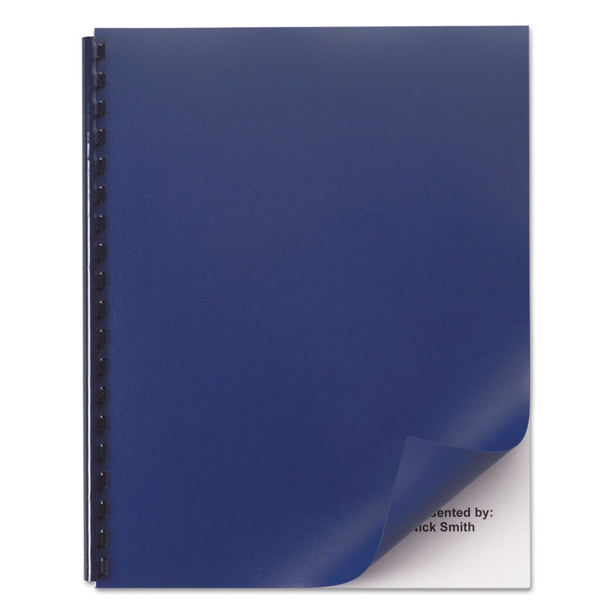 2514494 - GBC 11 x 8-1/2 Navy Opaque Plastic Presentation Binding System Covers