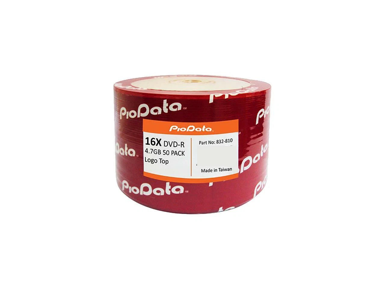 832-810SA - PIODATA PioData 16X 4.7GB Logo Top DVD-R 50 s Disc