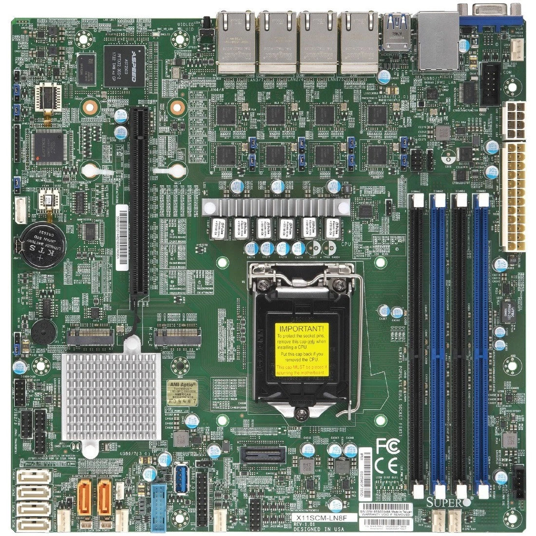 235346 - Supermicro Server Motherboard Intel C246 Chipset Socket H4