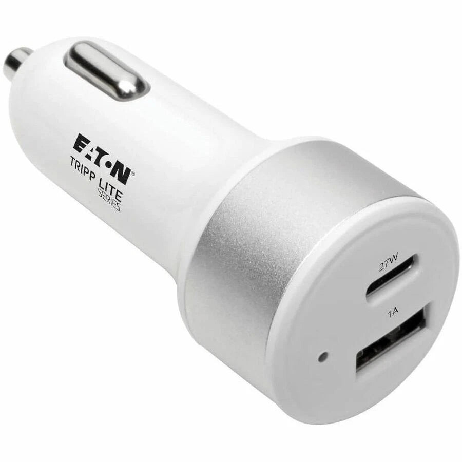 U280C02C1A1 - Tripp Lite USB Car Charger Dual-Port Quick Charge USB Type C & USB Type A
