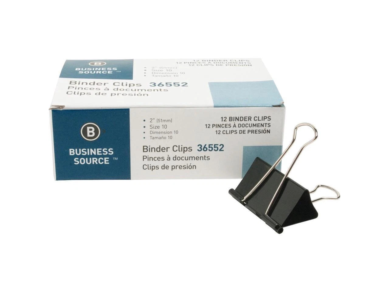 36552BD - Business Source Fold-back Binder Clips
