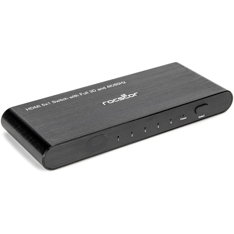 Y10A267A1 - Rocstor 5 Port HDMI 2.0 Splitter 4K/60Hz Supports HDR & EDID