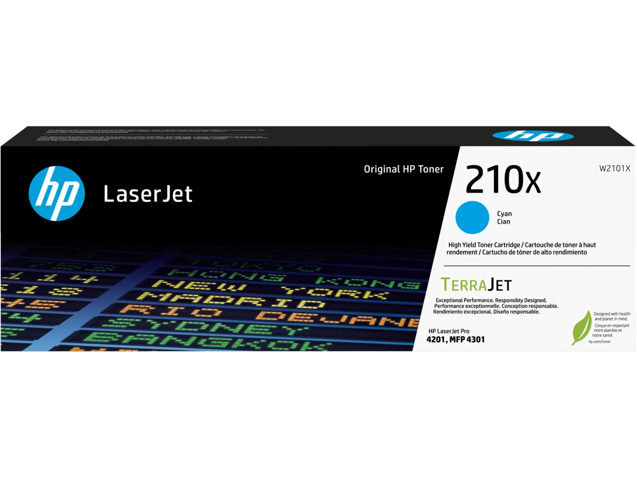 W2101X - HP 210X Cyan LaserJet Toner Cartridge