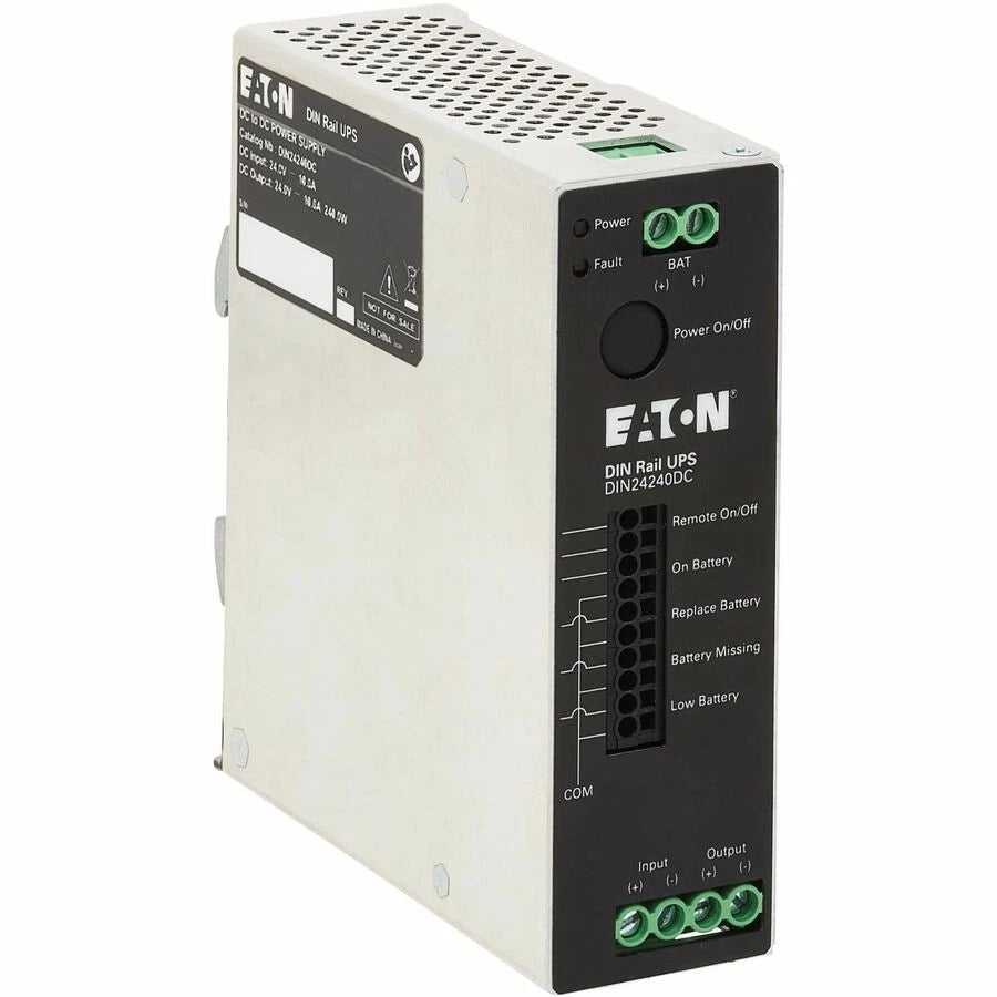 DIN500AC - Eaton 240W 24V DC DIN Rail Industrial UPS Hardwire Input/Output