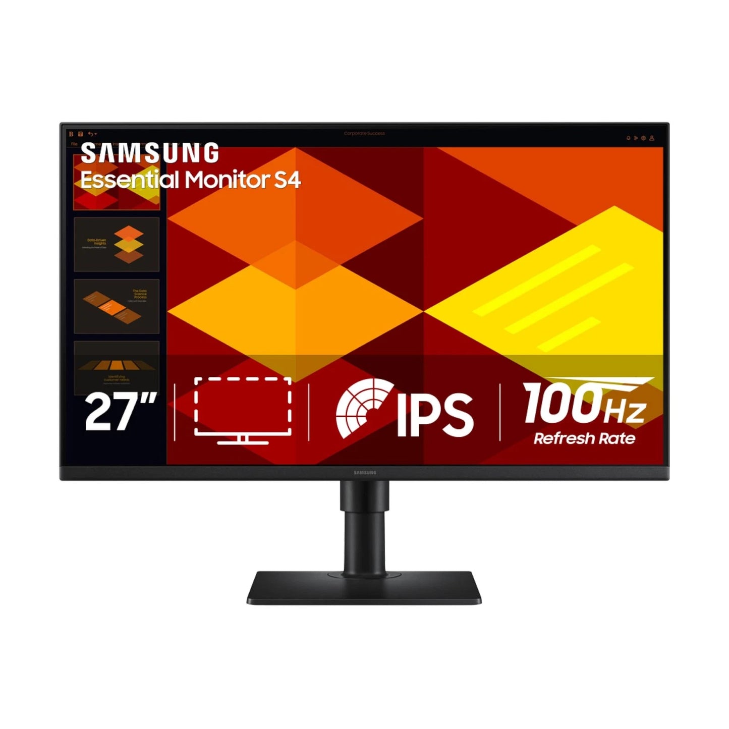 S27D408GAN - Samsung 27in S40gd Fhd 100 Hz Slim Ips Monitor Has Dp HDMI USB Speaker