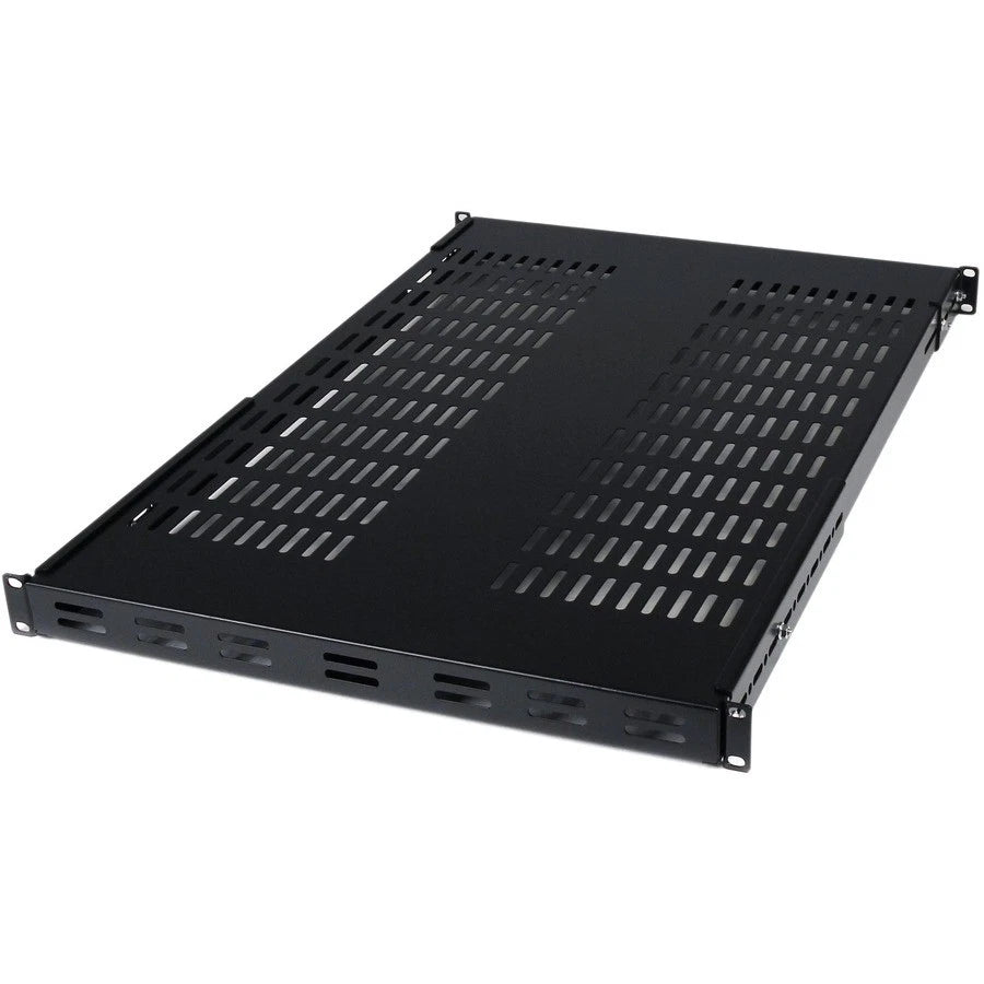 65030826358 - StarTech 1U Adjustable Mounting Depth Vented Rack Mount Shelf 175lbs/80kg