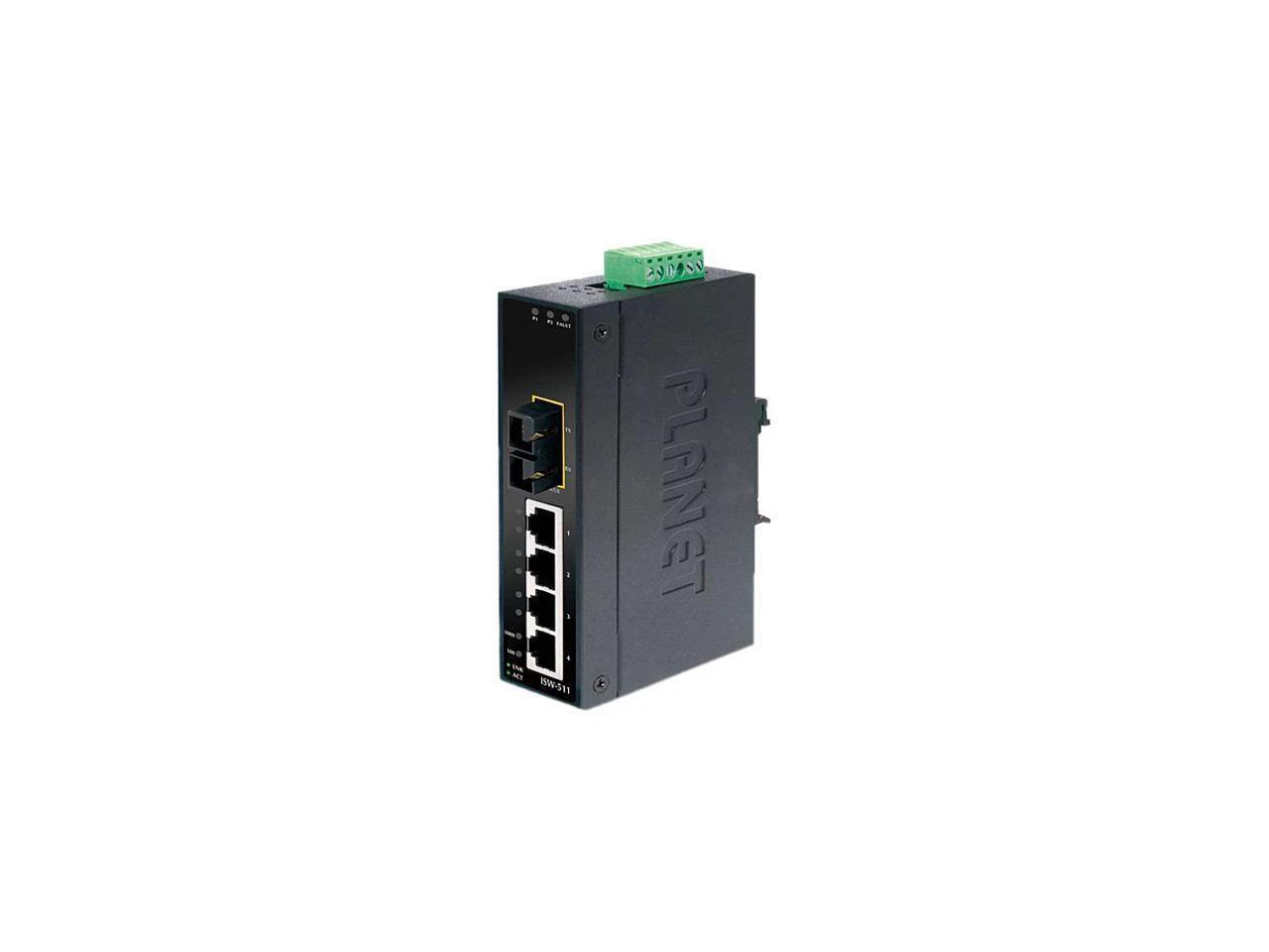 ISW-511S15 - Planet 4+1 100FX Port Single-mode Industrial Ethernet Switch15 km