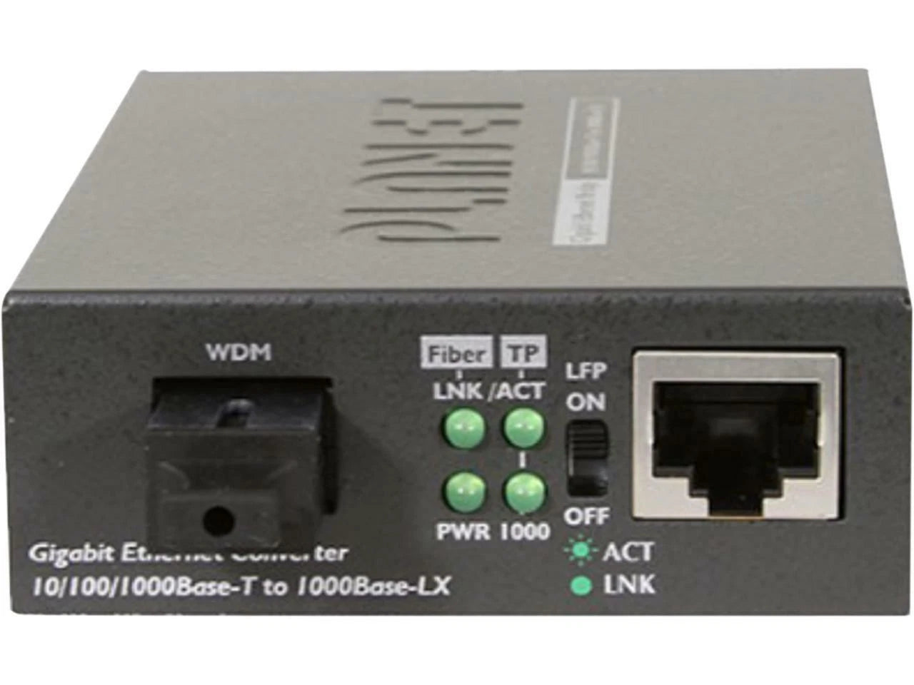 GT-806B15 - Planet 10/100/1000Base-TX to 1000FX WDM Bi-directional Media Converter