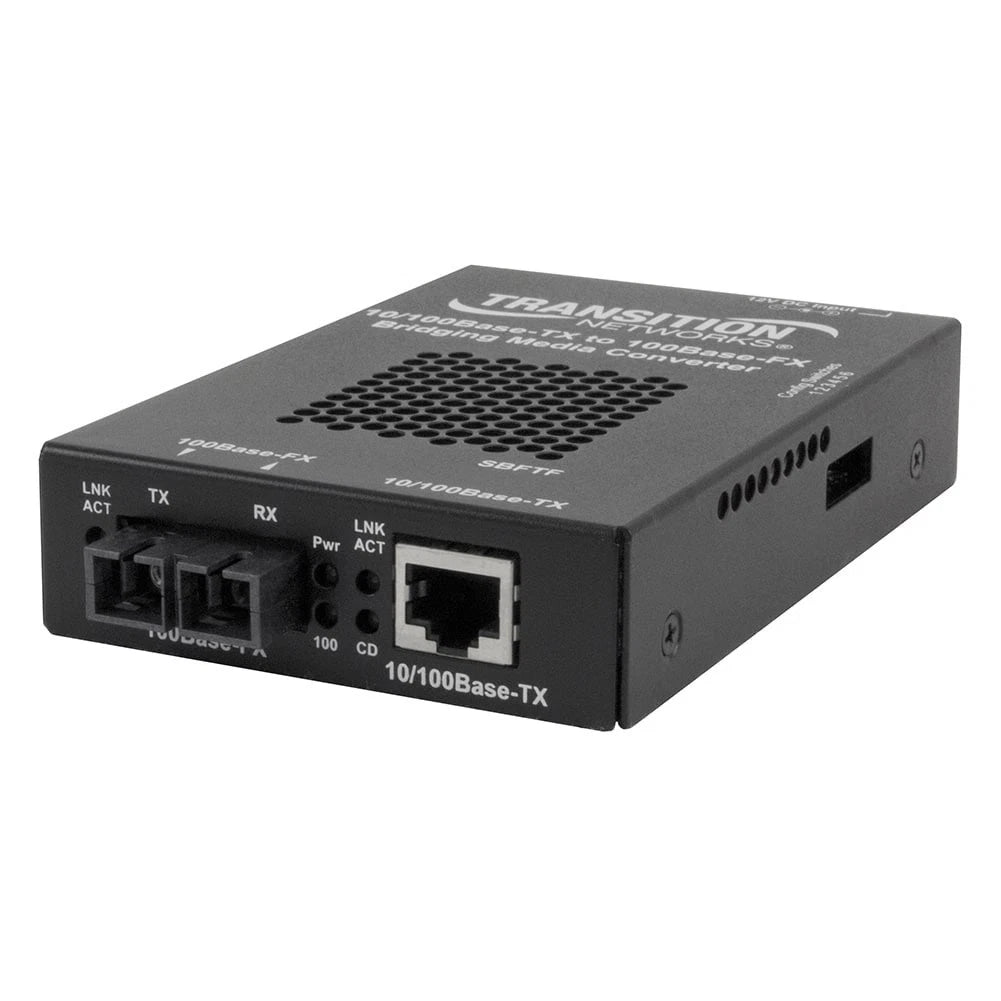 E-100BTX-FX-06-LC-NA - Transition Networks Stand-alone Fast Ethernet Media Converter 100Base-TX