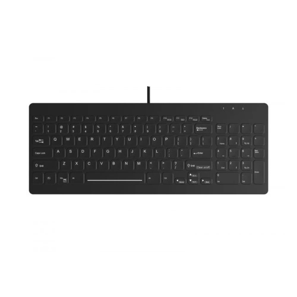 KBACK96BNUNUS - TG3 Electronics Low Profile Washable 96 Key USB Keyboard Black