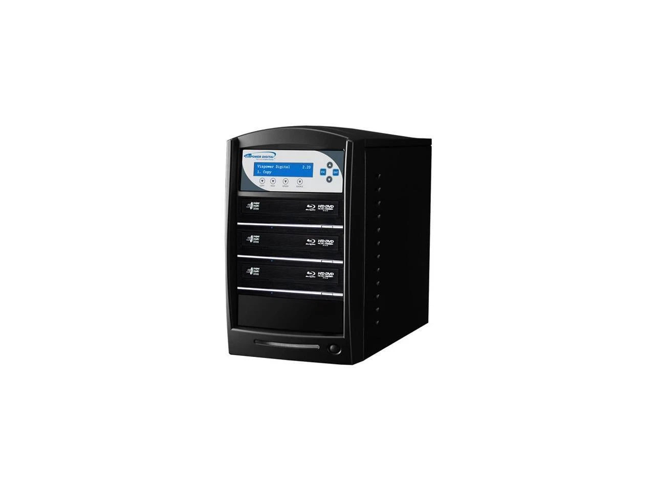 SHARKBLU-S3T-XL-BK - Vinpower Black 1 to 3 128M Buffer Memory SharkBlu BDXL Blu-Ray DVD CD Disc