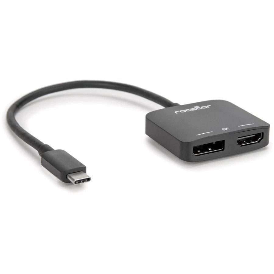 Y10A268B1 - Rocstor Premium USB C to HDMI 2.0 or DisplayPort 1.4a Adapter MST Mode