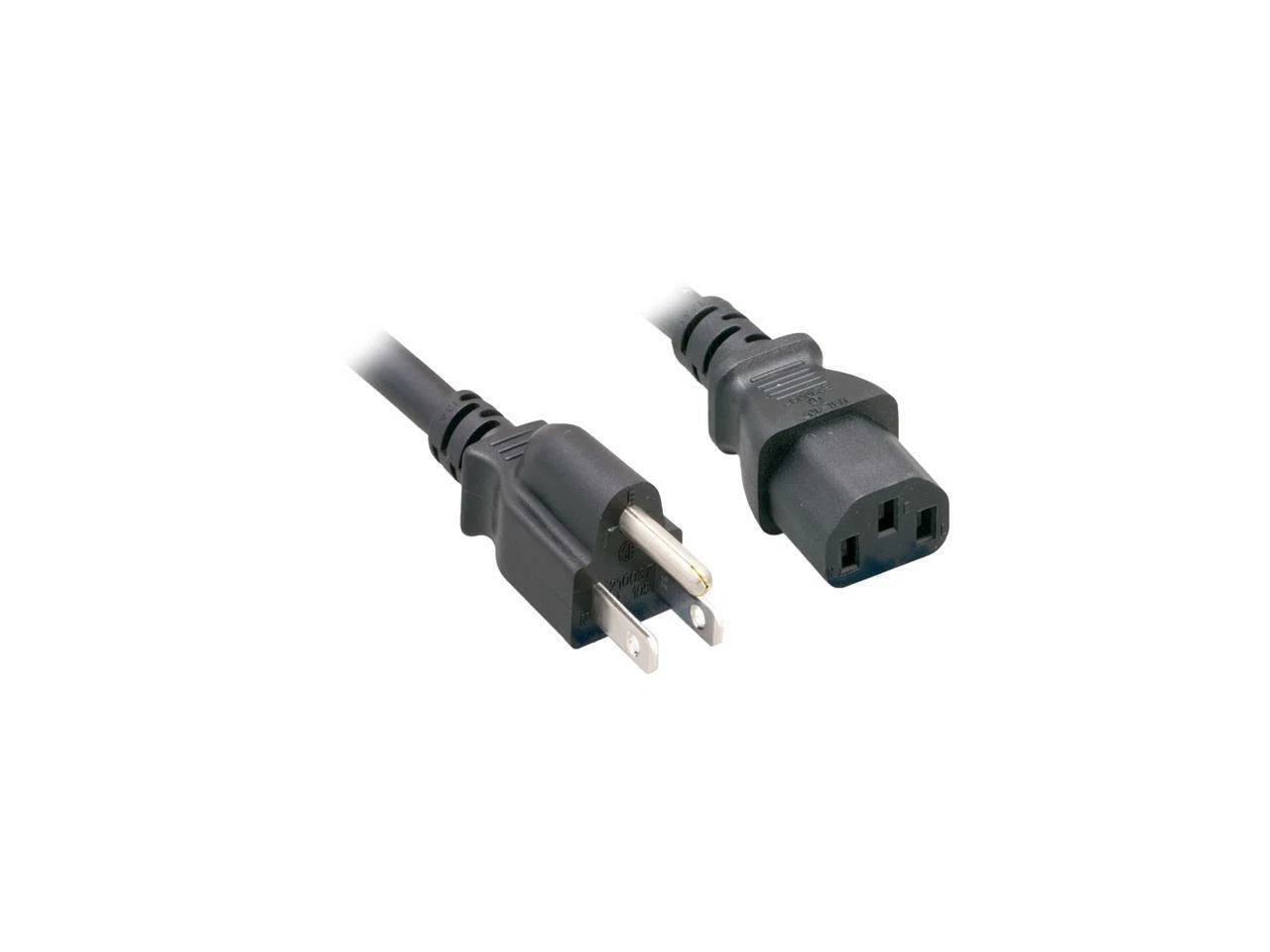 30POW-10W1-01225 - Nippon Labs 18 AWG Standard Power Cord NEMA 5-15P to C13 SVT 10A 125V