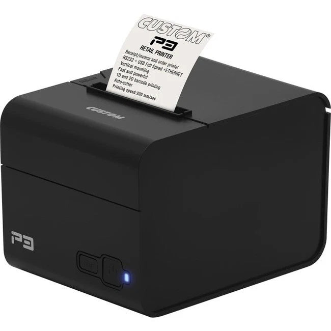 911MH010400733 - Custom P3 Desktop Direct Thermal Printer Monochrome Receipt Print USB Serial
