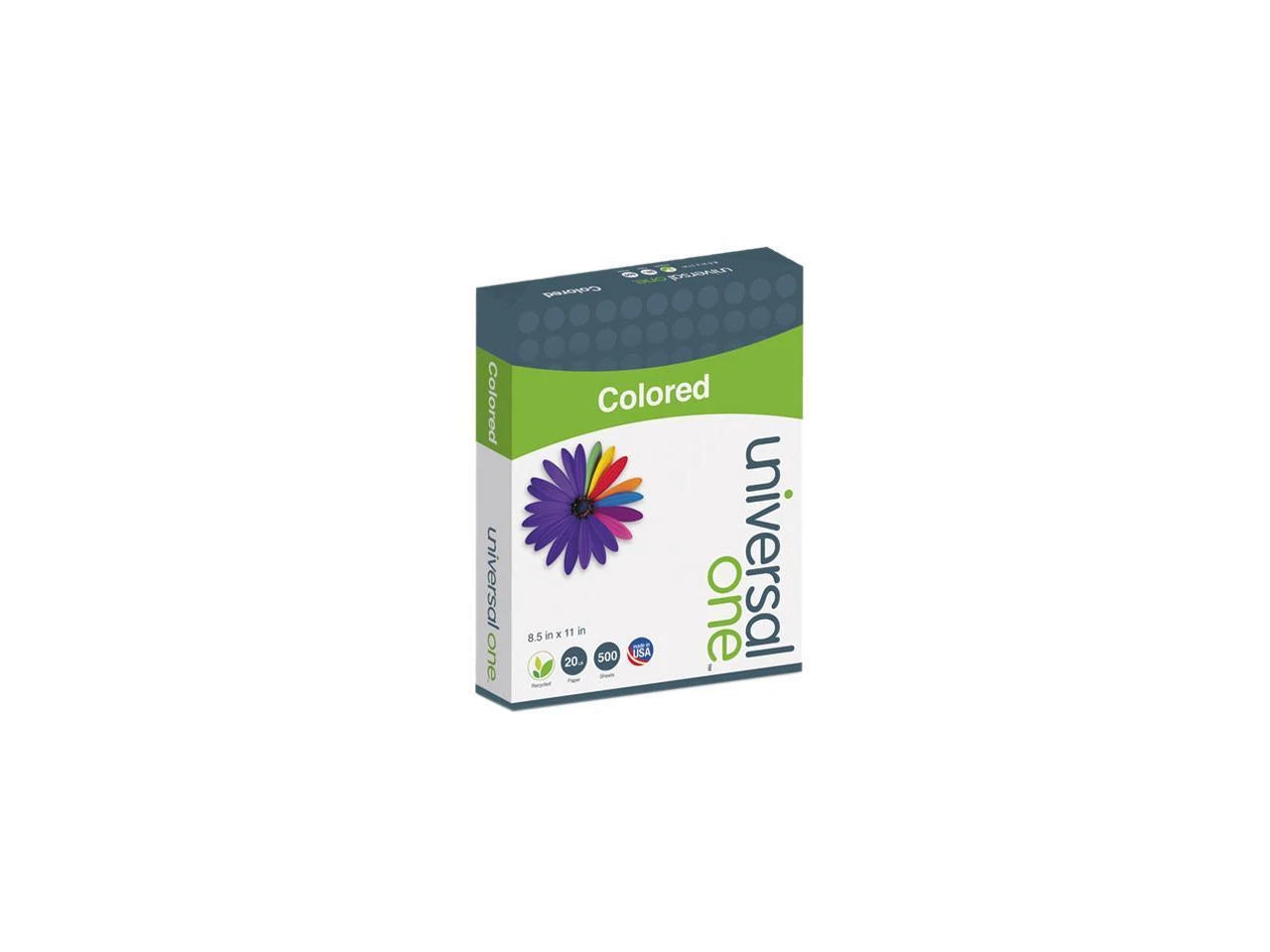 UNV11201 - Universal Colored Paper 20 lbs. 8.50" x 11.00" Canary