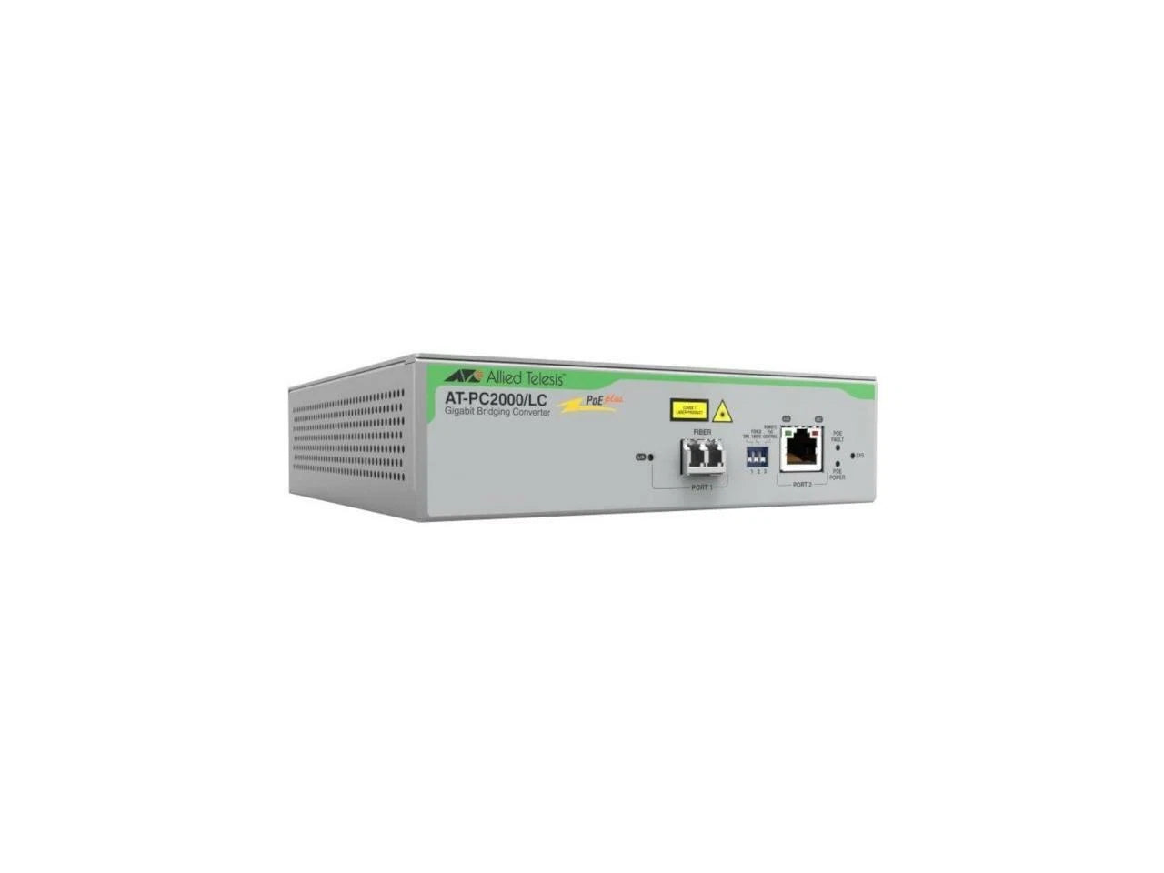 AT-PC2000/LC-960 - Allied Telesis TAA 1Gb Poe+ Media Converter Lc Connect