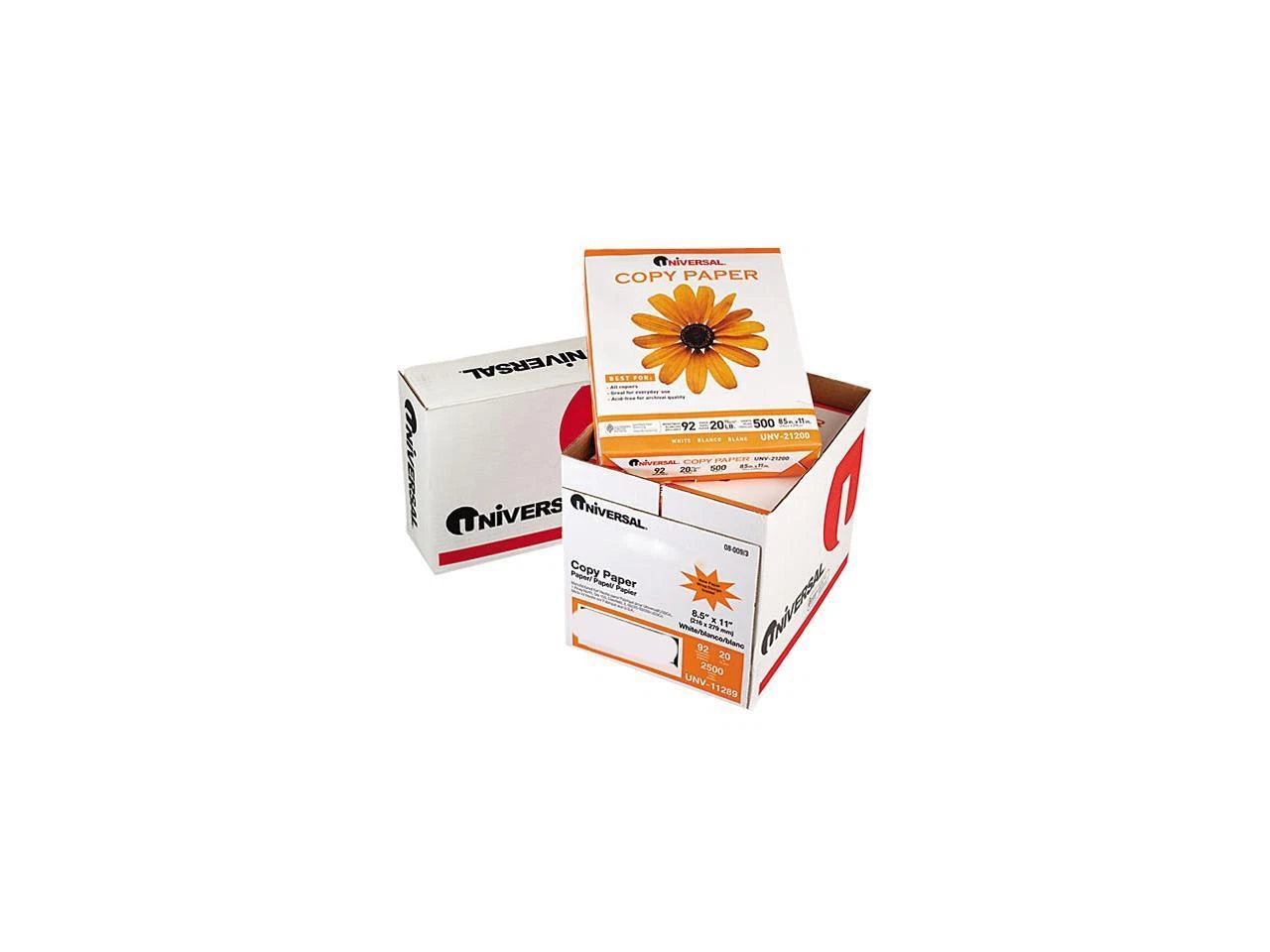 UNV11289 - Universal Copy Paper Convenience Carton 92 Brightness 20 lbs. 8.50