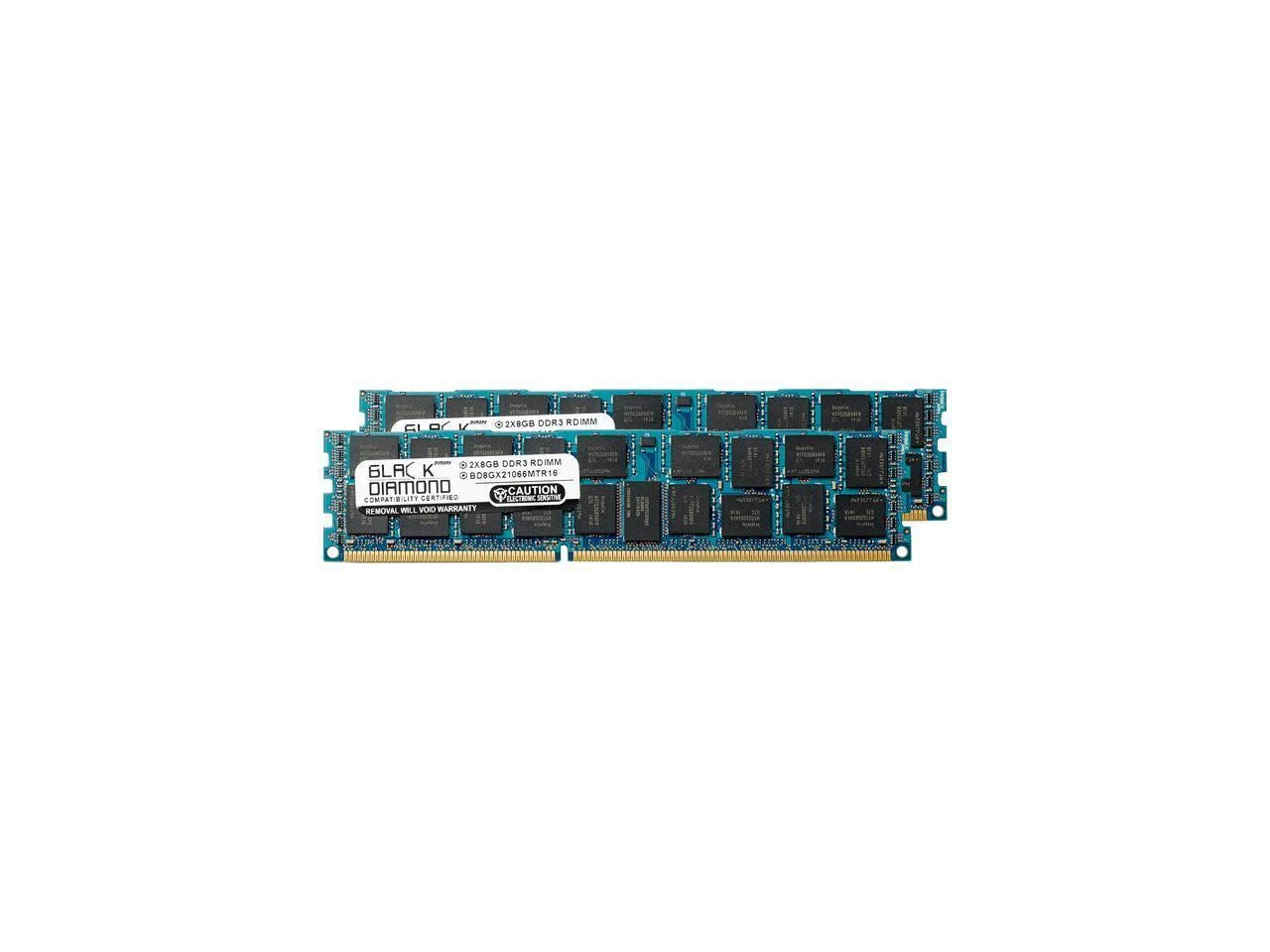 BD8GX21066MTR16 - Black Diamond Server Memory 16GB 2 x 8GB 240-Pin DDR3 SDRAM ECC Registered DDR