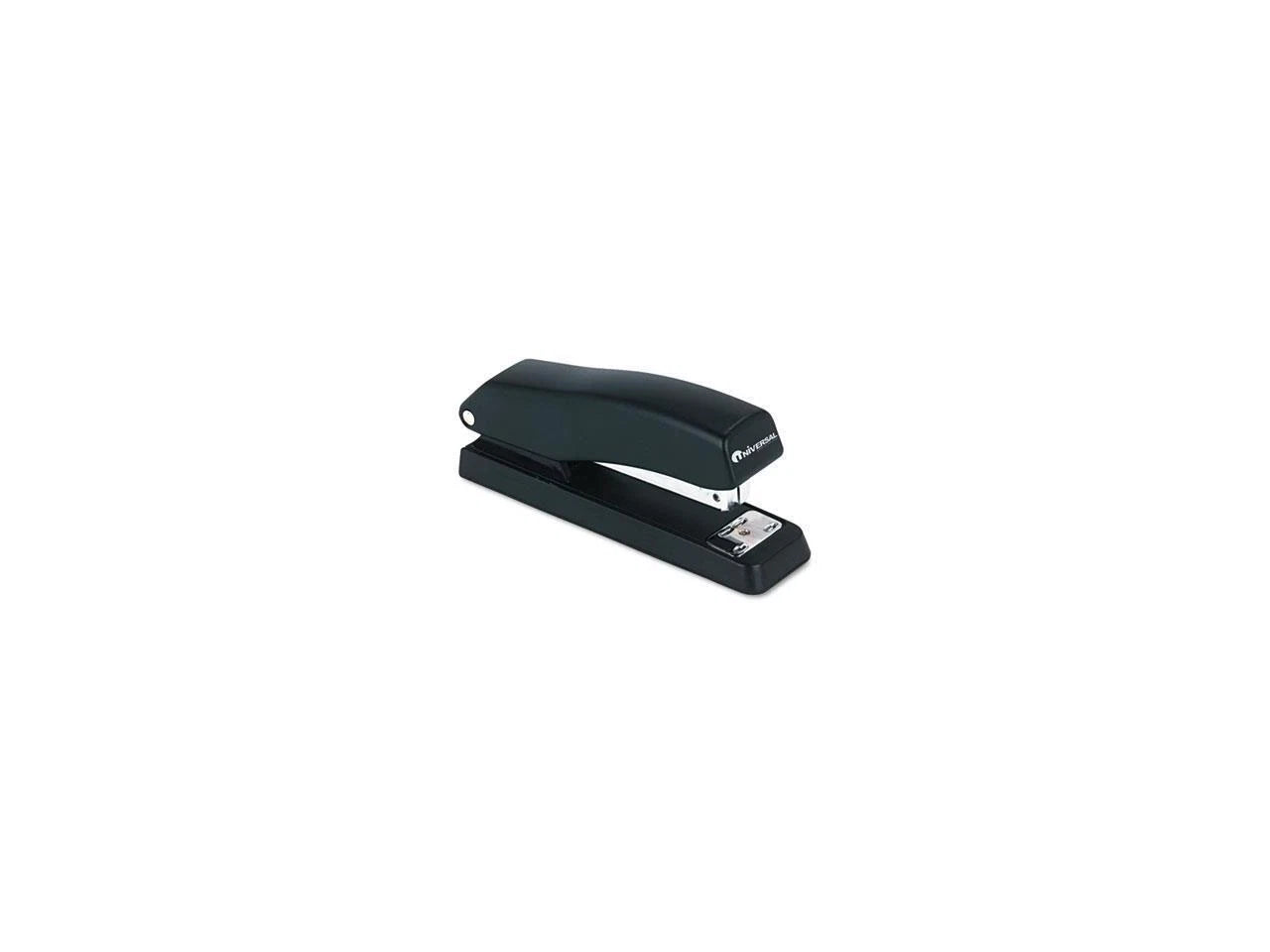 UNV43119 - Universal Economy Half Strip Stapler 12-Sheet Black