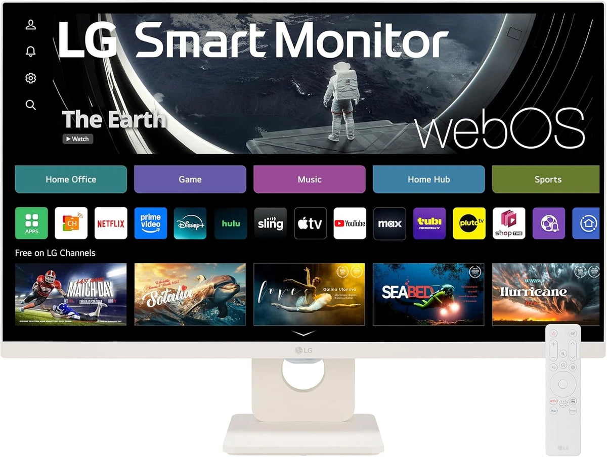 27SR50F-W.AUS - LG 27" FHD 1920x1080 60Hz LCD IPS Smart Monitor