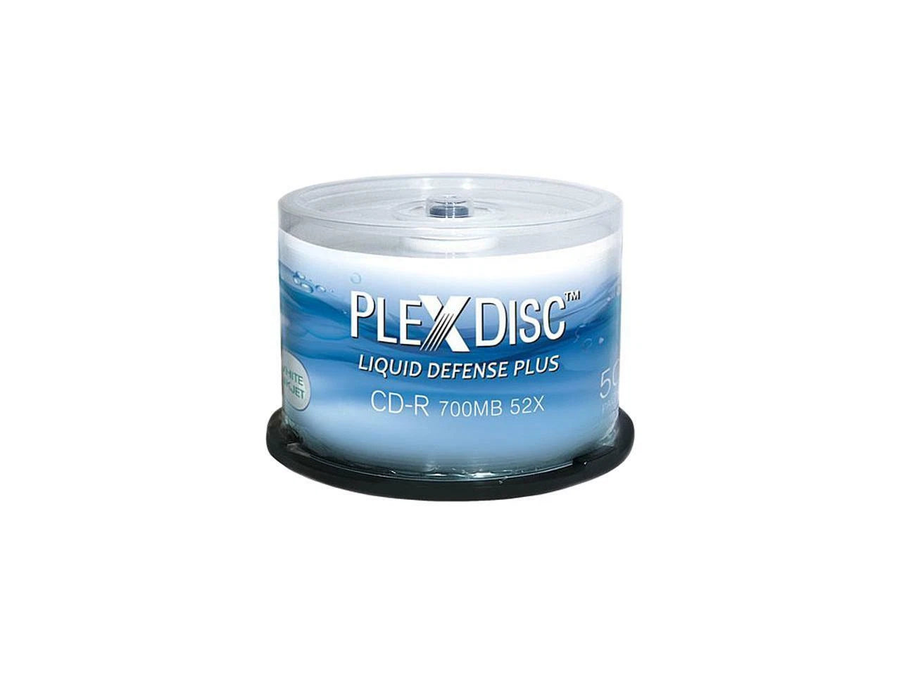 641-C04 - Plexdisc PlexDisc 700MB 52X CD-R Water Resistant Glossy White Inkjet Printable