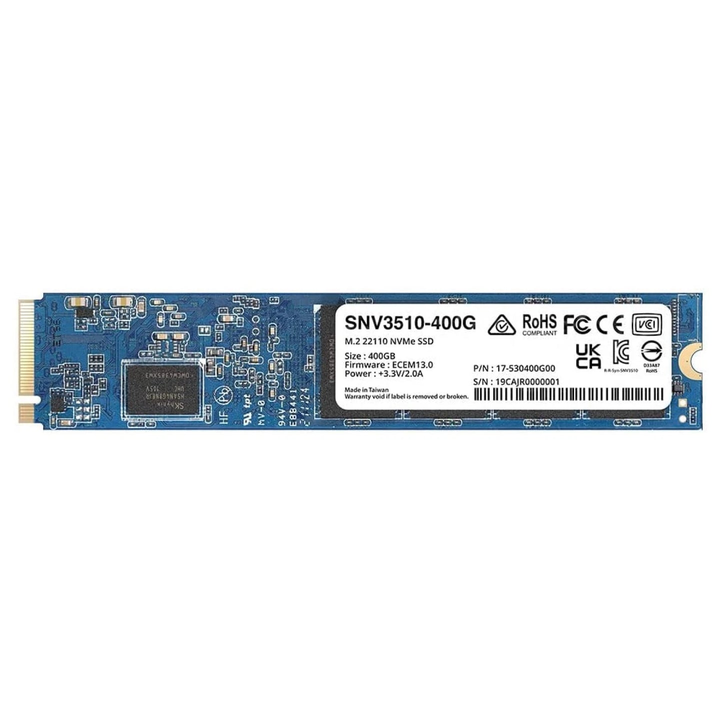 SNV3510400G - Synology SNV3000 400GB M.2 22110 PCIe NVMe Internal SSD