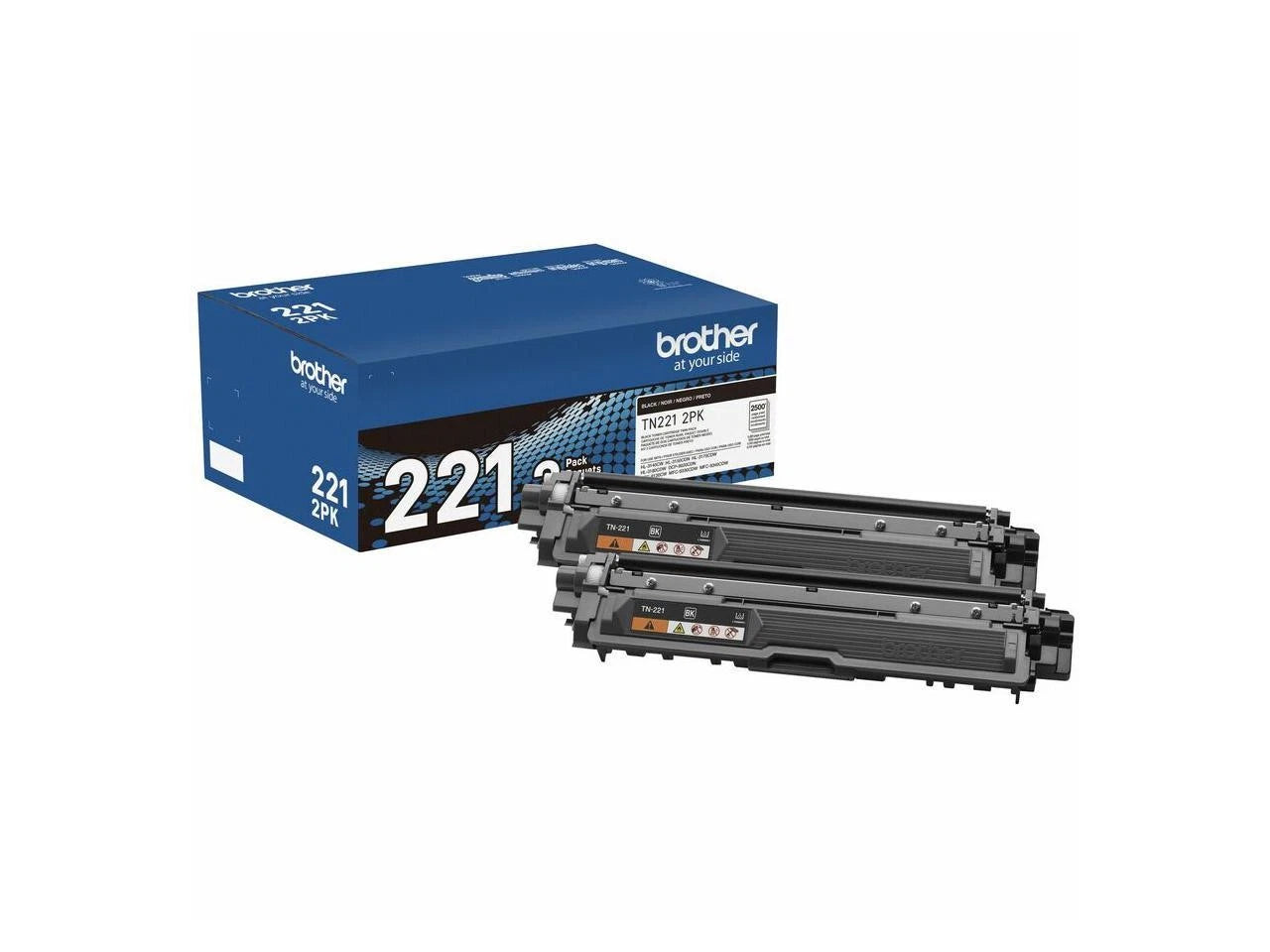 TN2212PK - Brother Standard Yield Laser Toner CartridgeTwin- Black