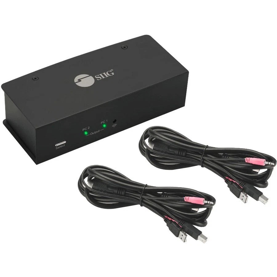 CEKV0711S1 - SIIG 2x1 Dual Display USB HDMI KVM 4K Switch