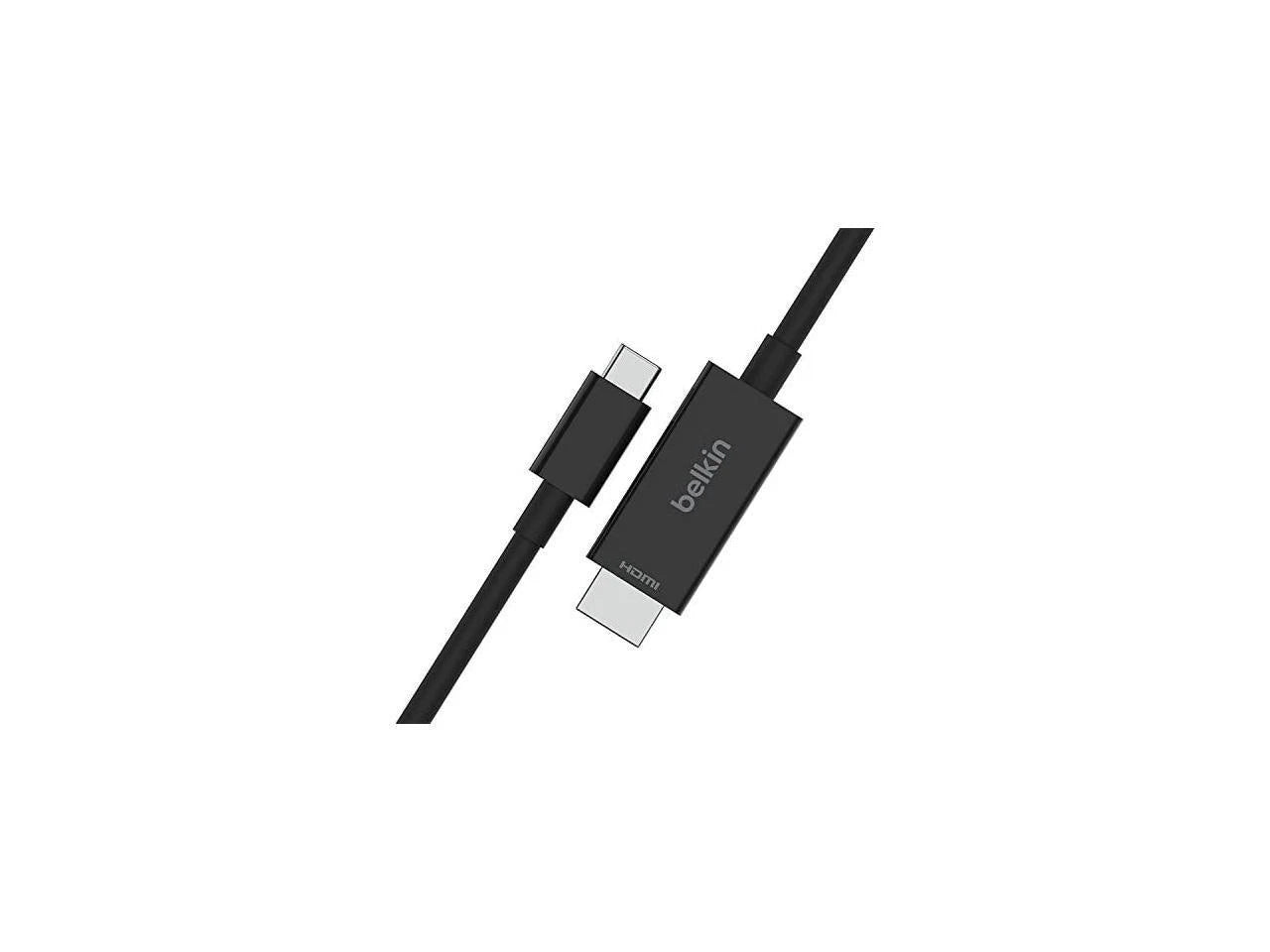 AVC012BT2MBK - Belkin 6.56ft. 2.0m Black Connect USB-C to HDMI Cable