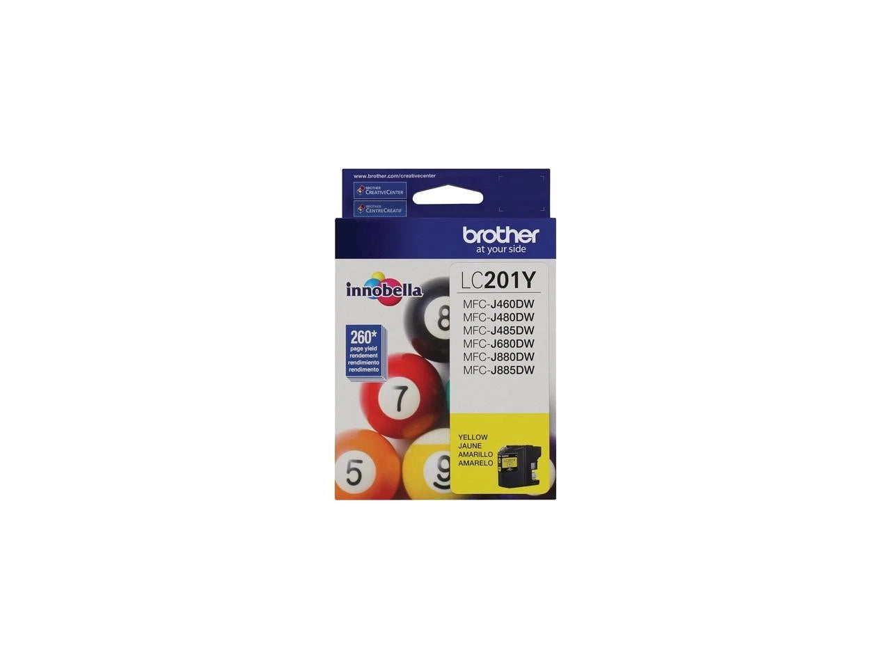 LC201Y - Brother Yellow Ink Cartridge 260 Yield
