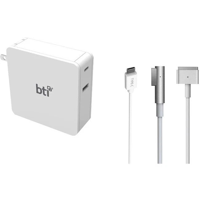 87WUSBCMAG3TBTI - BTI 87W Dual Port USB-C USB-A AC Adapter