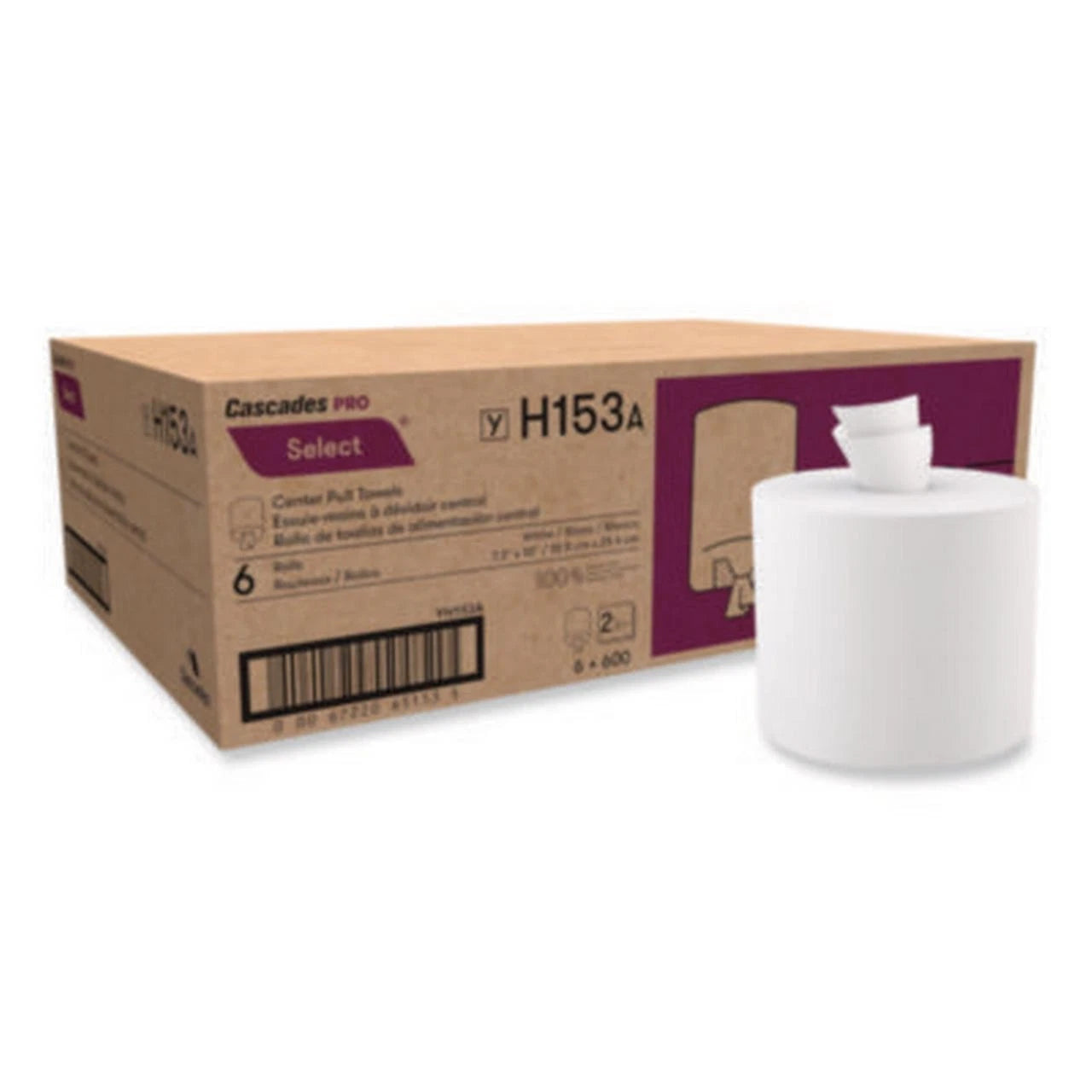 H153 - O'Neil Printers Select Center-pull Paper Towels 2-ply 7.3" X 10" White