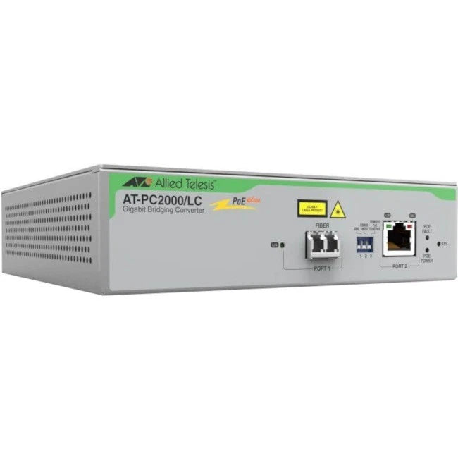 ATPC2000LC960 - Allied Telesis PoE+ to Fiber Switching Media Converter