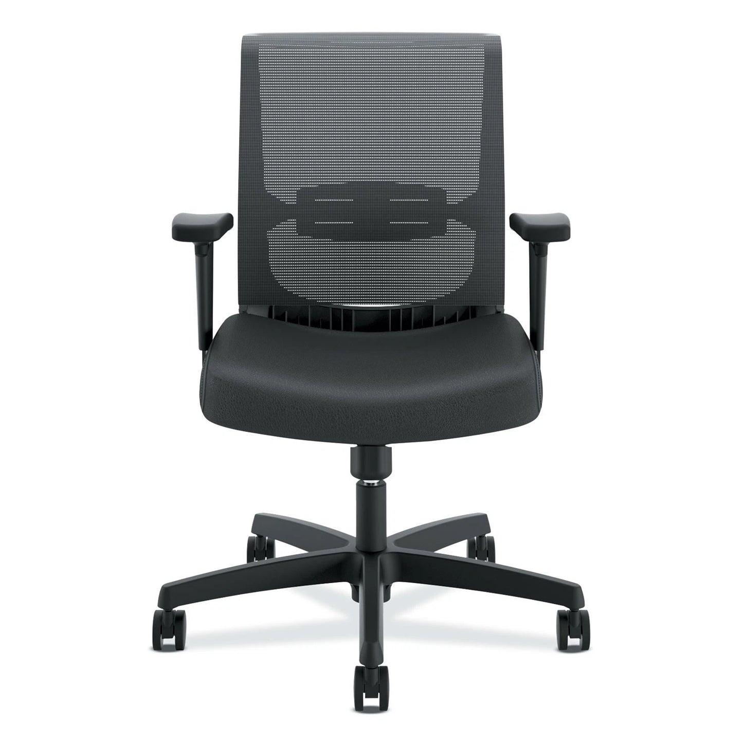 HONCMS1AUR10 - HON Company Convergence Mid-Back Chair Swivel-Tilt Control cap Vinyl Black