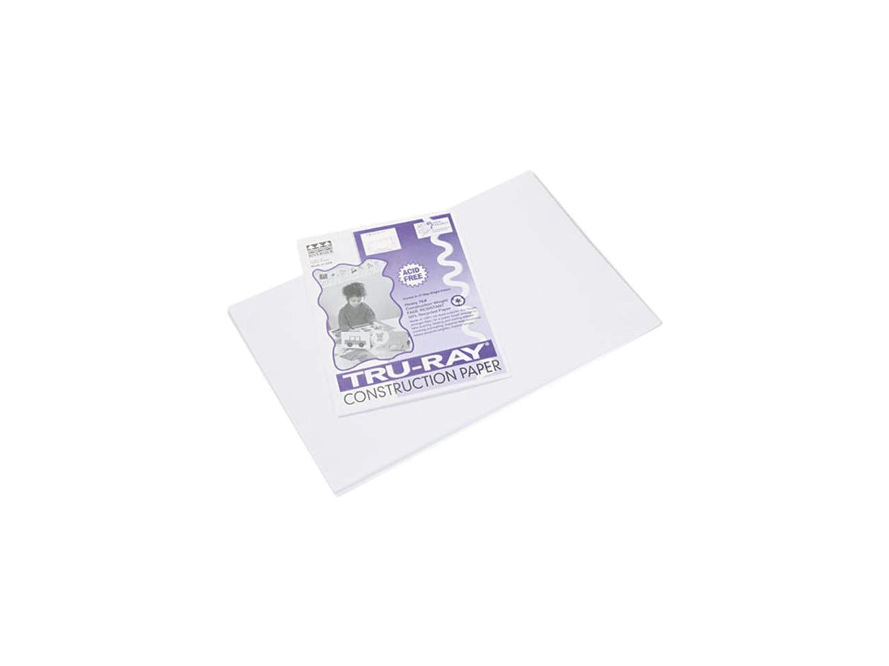 103058 - Pacon Tru-Ray Construction Paper 12 x 18 White