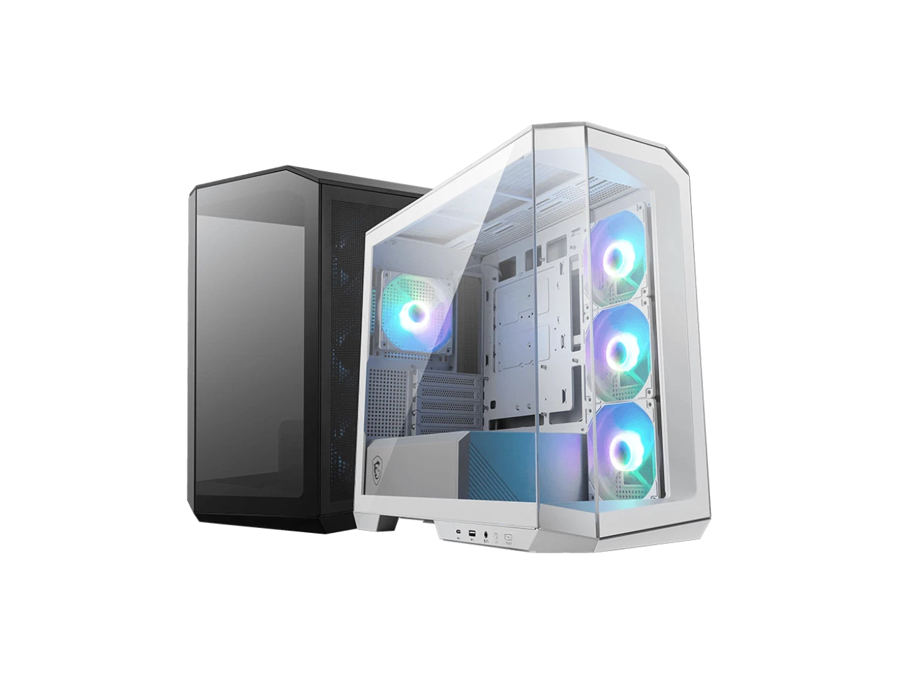306-7G24R21-809 - MSI MAG PANO M100R PZ Mid-Tower Gaming PC Case Tempered Glass Side