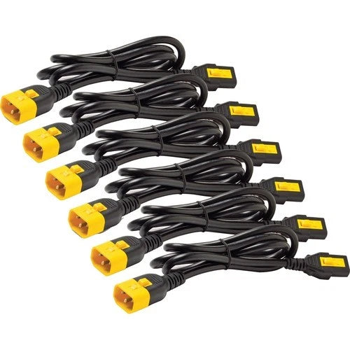 AP8704SNA - APC NetShelter Power Cord Kit 6 ea Locking C13 to C14 1.2m