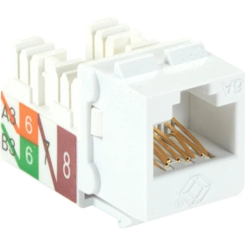 C6AJA70-WH-R2 - Black Box GigaTrue2 CAT6A Keystone Jack Unshielded