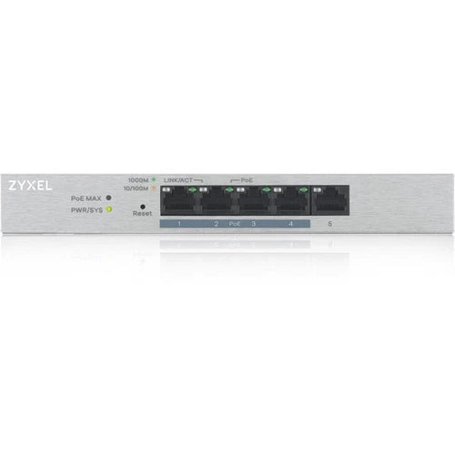 GS12005HPV2 - Zyxel 5-Port GbE Web Managed PoE Switch