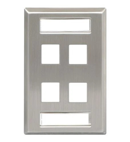 IC107S04SS - ICC Station ID Stainless Steel Faceplate