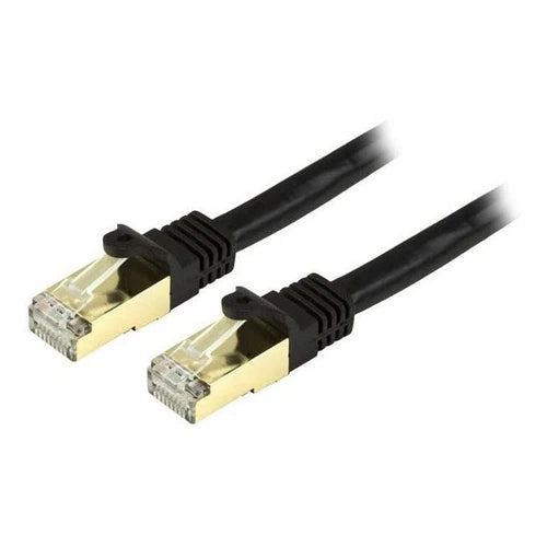 C6ASPAT2BK - StarTech 2ft Black Cat6a Shielded Patch Cable Cat6a Ethernet Cable