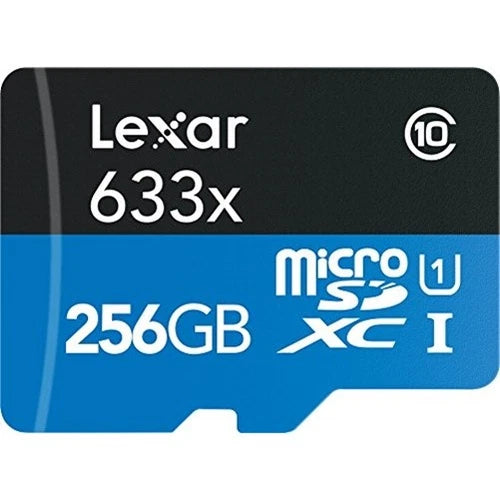 LSDMI256BBNL633 - Lexar High-Performance 633x 256GB microSDXC UHS-I Card