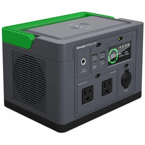 PPS330 - Schneider Electric Schneider OffGrid Portable Power Station 330 120V 332Wh Lithium-ion LCD 2 NEMA