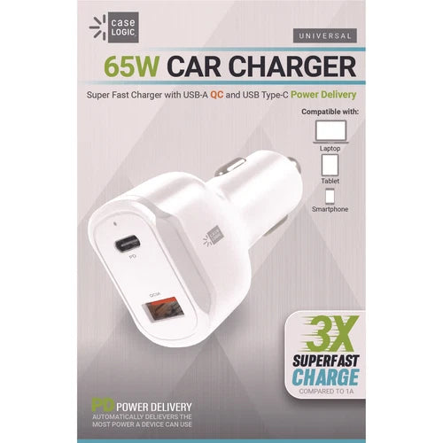 CLPDV6105WT - Bytech PD Car Charger 60 W Two 2 A Ports