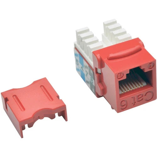 N238025RD - Tripp Lite Cat6 Cat5e 110 Style Punch Down Keystone Jack